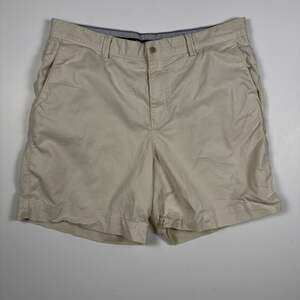 Tommy Bahama Men's Size 36 Beige Flat Front Chino Shorts